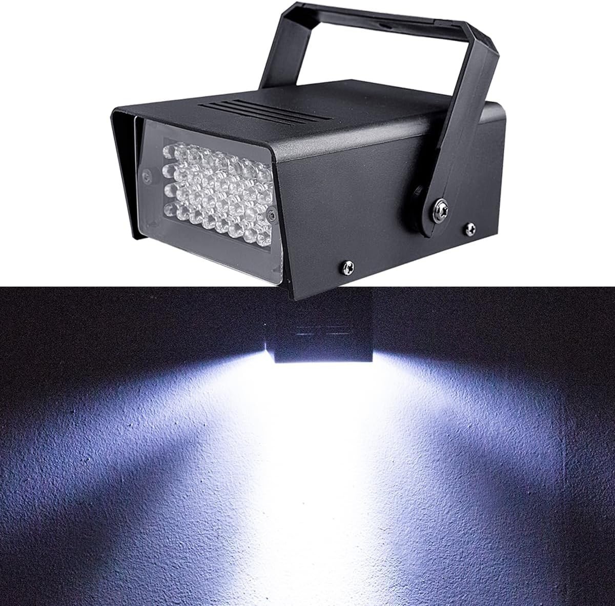 Energy-Efficient Mini Strobe Light with Adjustable Flash for Parties & Decor
