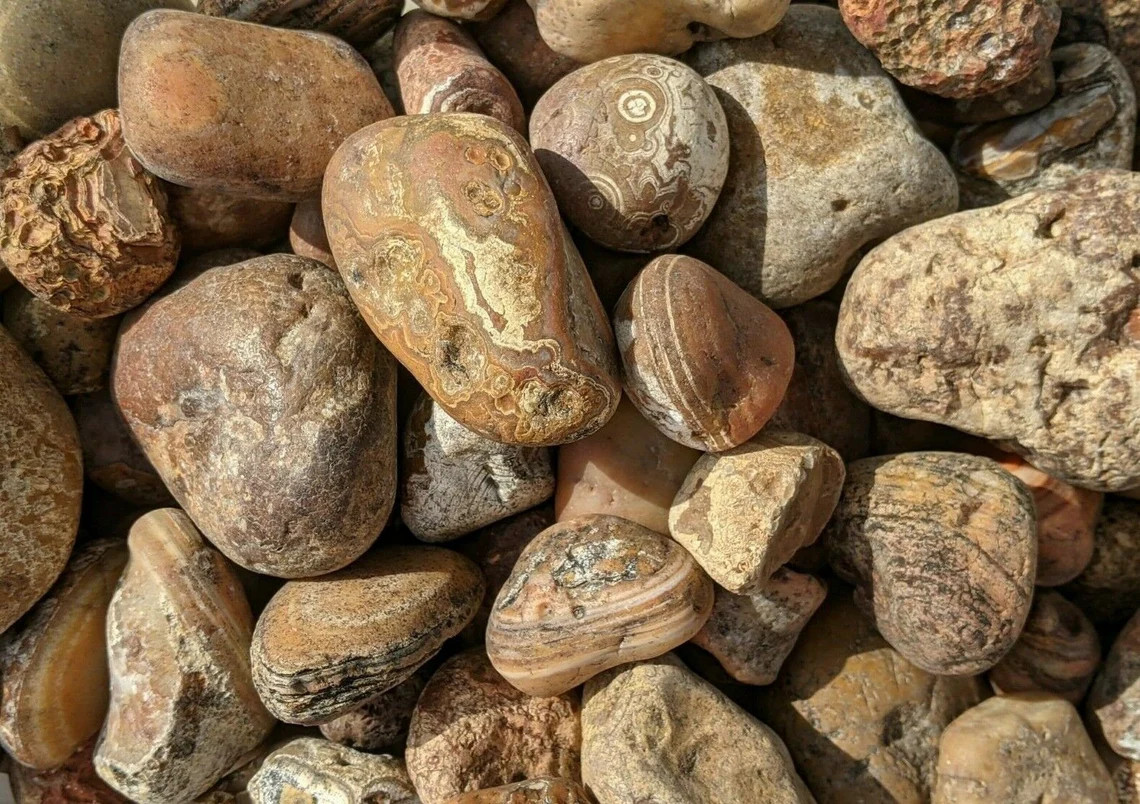 Bahia Agate – Rough Rocks for Tumbling – Bulk Wholesale 1LB options