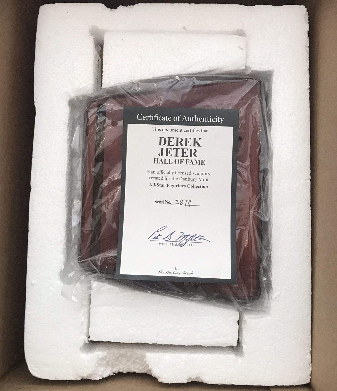 Danbury Mint Derek Jeter Yankees MLB Hall of Fame Limited Edition