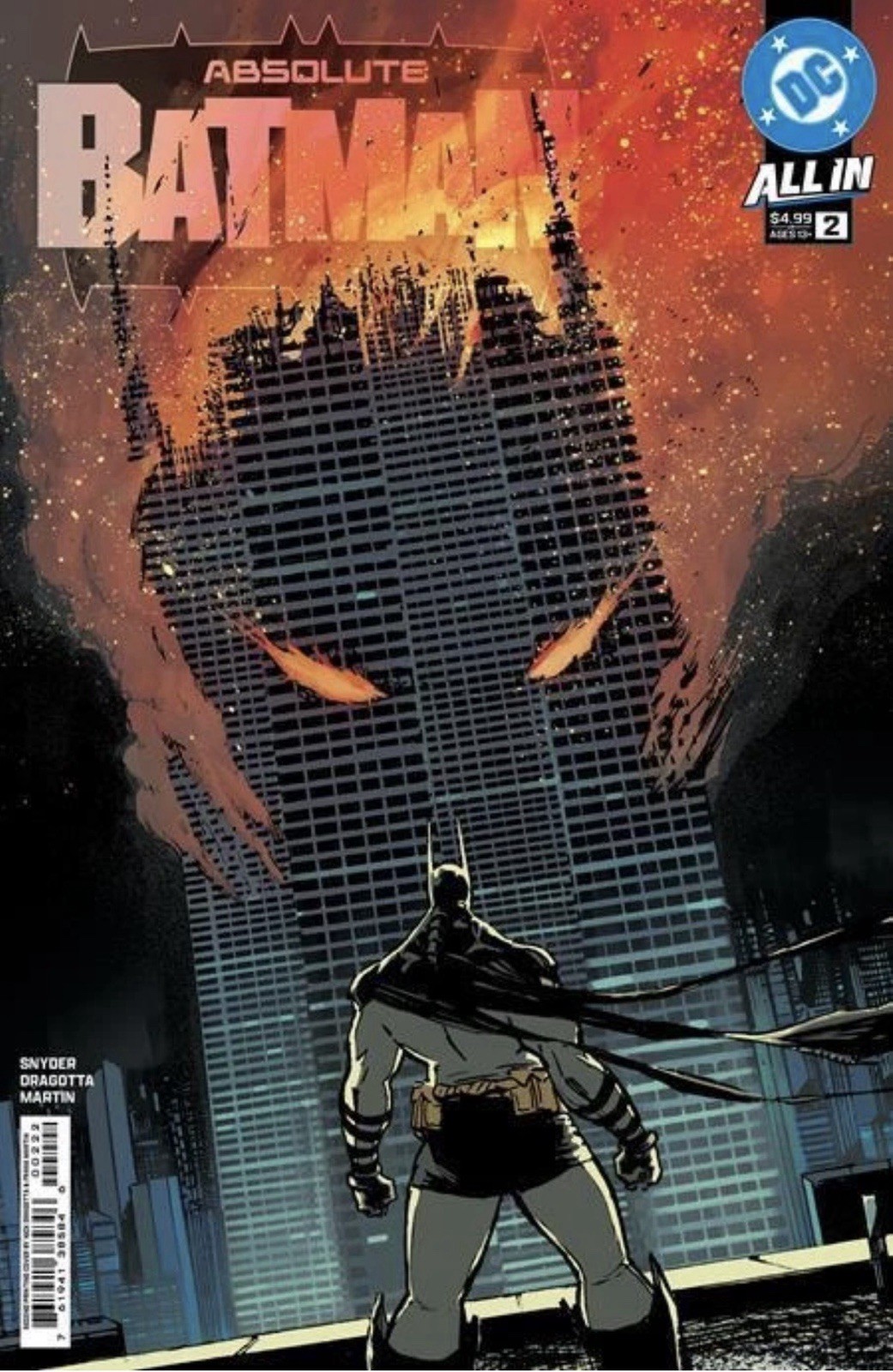 ABSOLUTE BATMAN #2 2ND PRINT CVR A NICK DRAGOTTA DC NM