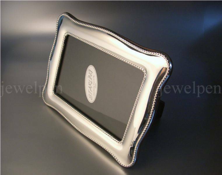 Chippendale Double Pearl Edge – Solid 925 Sterling Silver with Mahogany (V1)