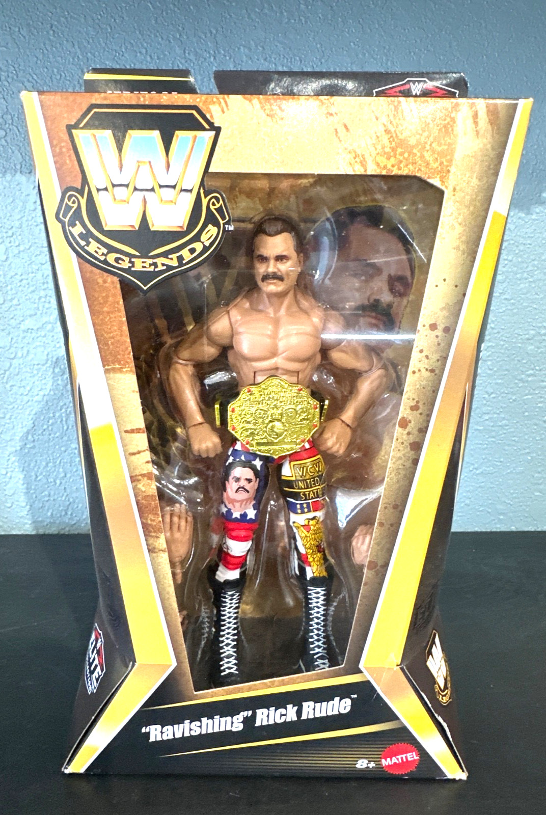 WWE Elite Legends “Ravishing” Rick Rude Figure Collectible Toy New chase variant