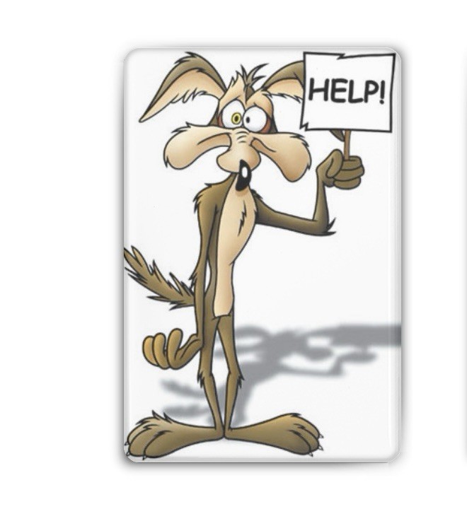 Wile E. Coyote by Looney Tunes Poster Fridge LockerMagnet 2×3 Souvenir