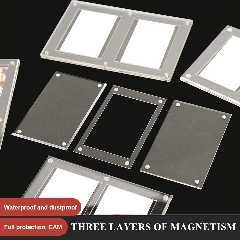 35PT Acrylic Clear Display Case Box Trading Card Holder Super Thick For TCG Card
