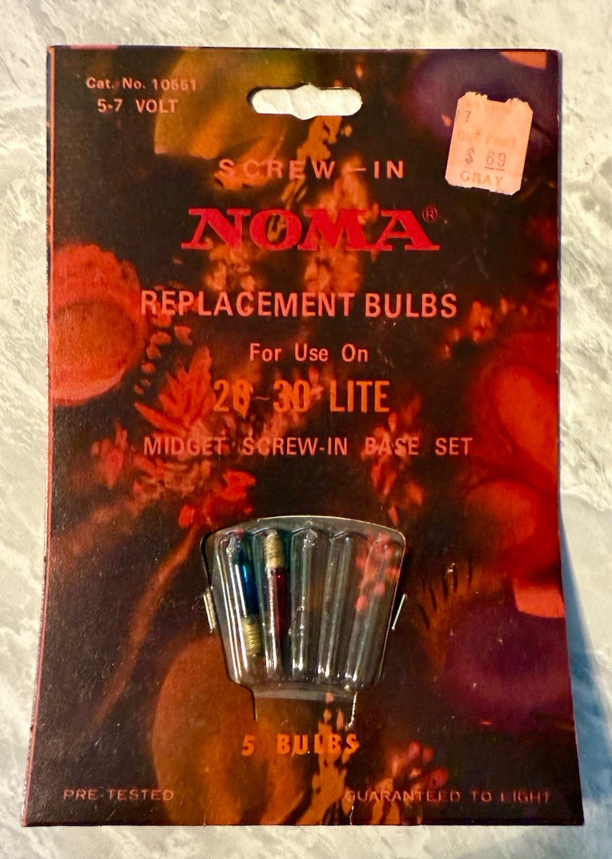 Noma Screw In Replacement Bulbs Midget Screw In Base Set Open Package 2 Remain