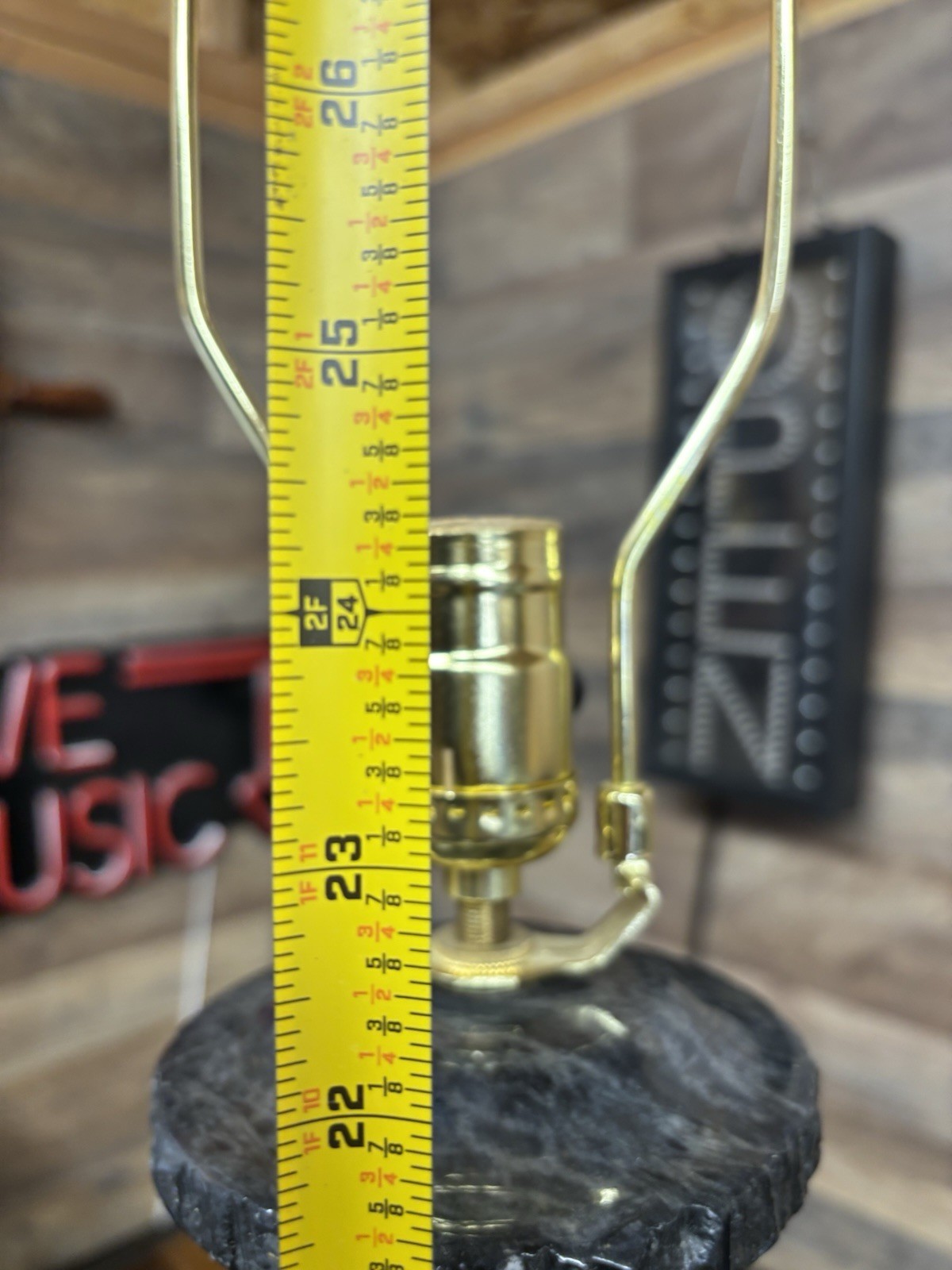 Vintage POSTMODERN NEO-CLASSICAL SOLID MARBLE COLUMN PILLAR LAMP 32″