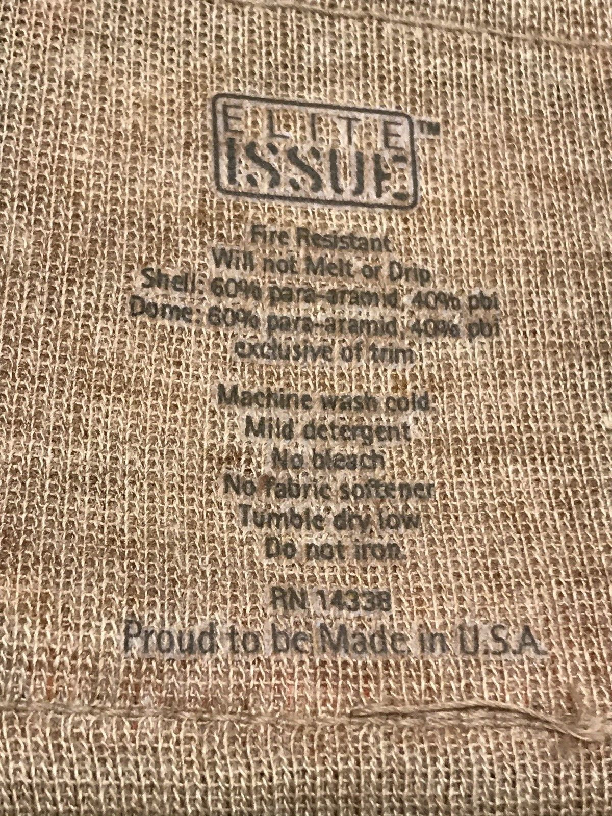 USMC Frog Balaclava Fire Resistant Protective Face Shield Tan Small / Medium NOS