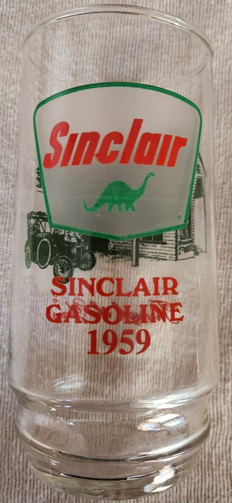 Sinclair Gasoline Drinking Glass Dino 1959 “Through the Years“ Dinosaur