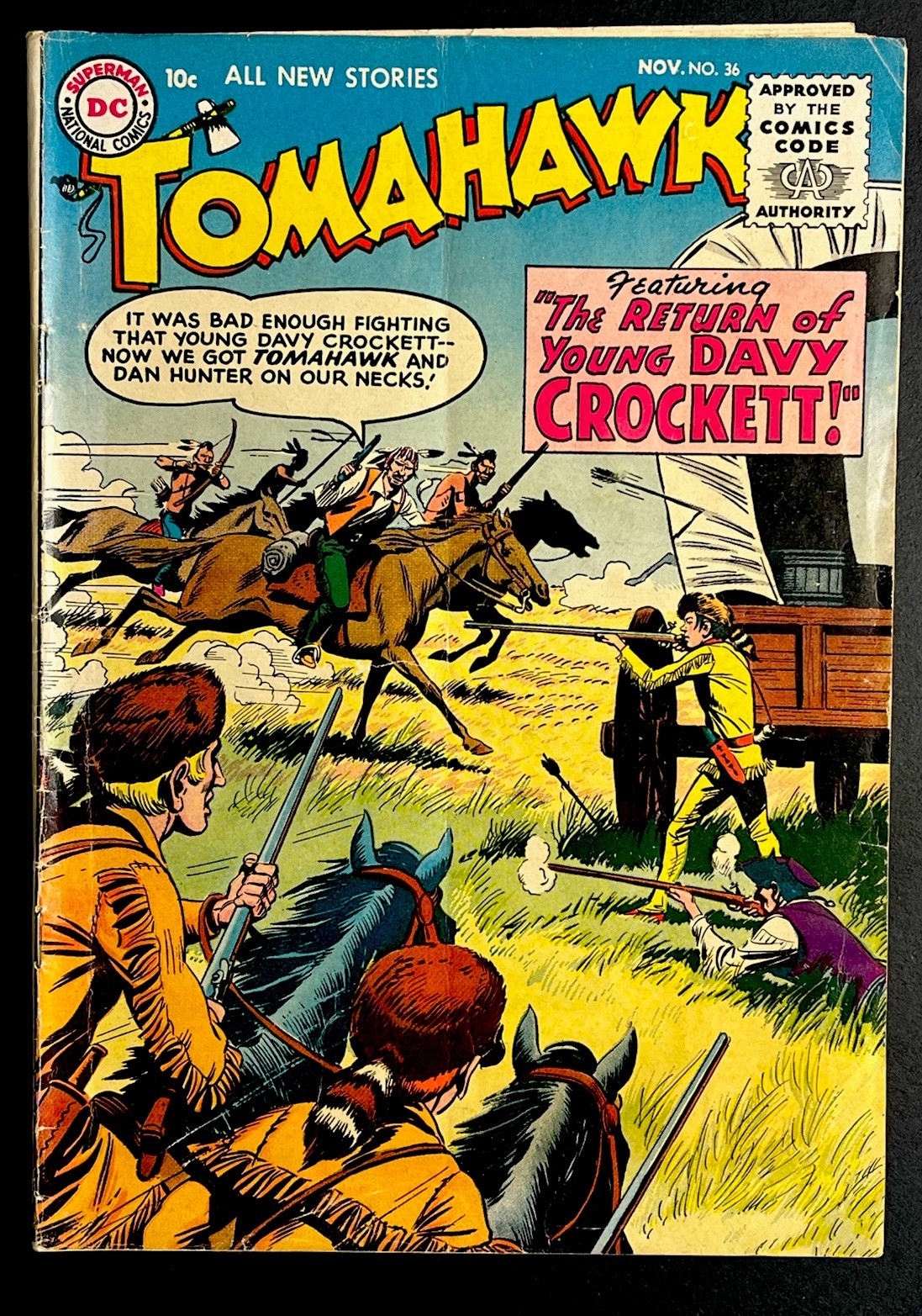 Tomahawk #36 1955 DC Comics 4.0 VG Nick Cardy Post Code Golden Age Cover