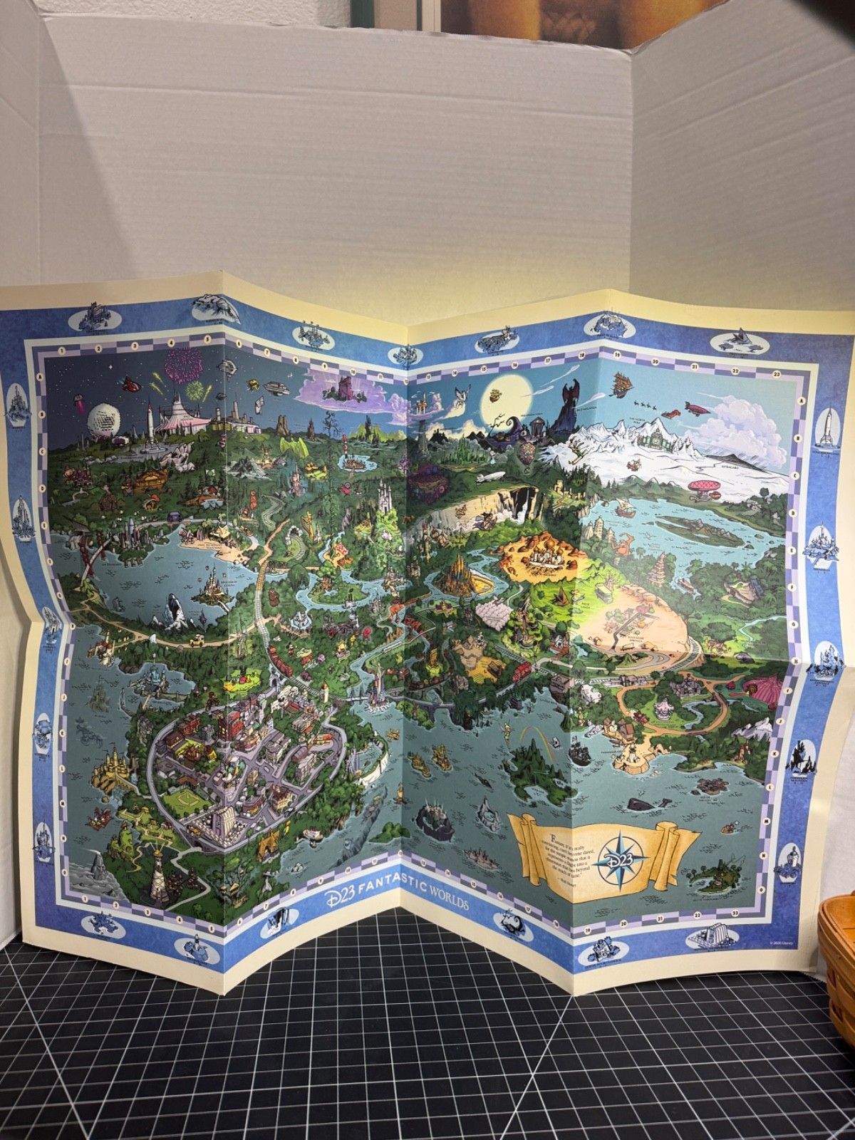 Disney D23 Gold Member Gift Map 2020 Fantastic Worlds Map Of All Things Disney!