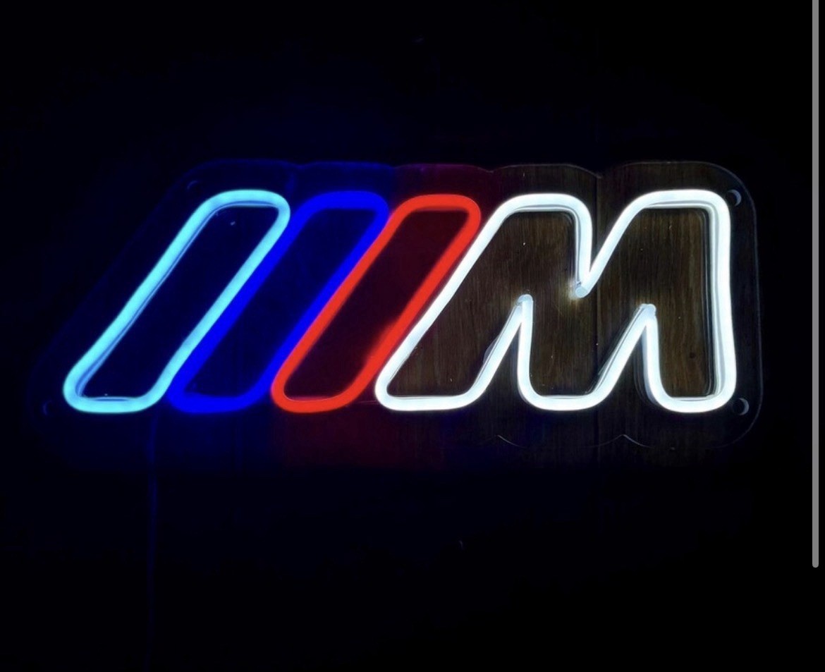 BMW M Logo Neon Sign in – Bmw Logo Neon Light – 13.78” x 5.71”