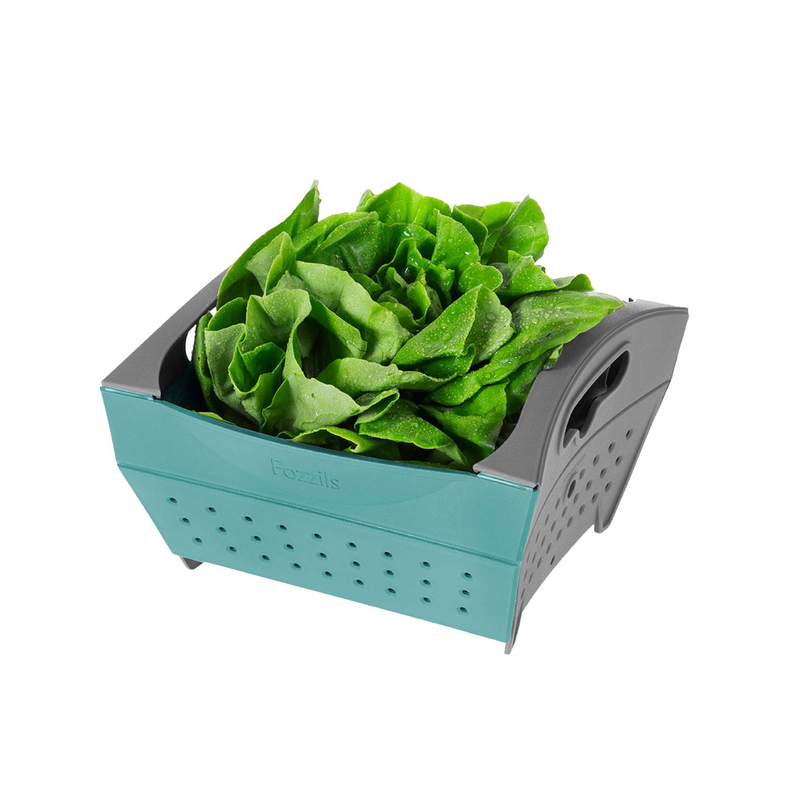 Fozzils Snapfold 3 qt. -Green Colander, 3 quart Green