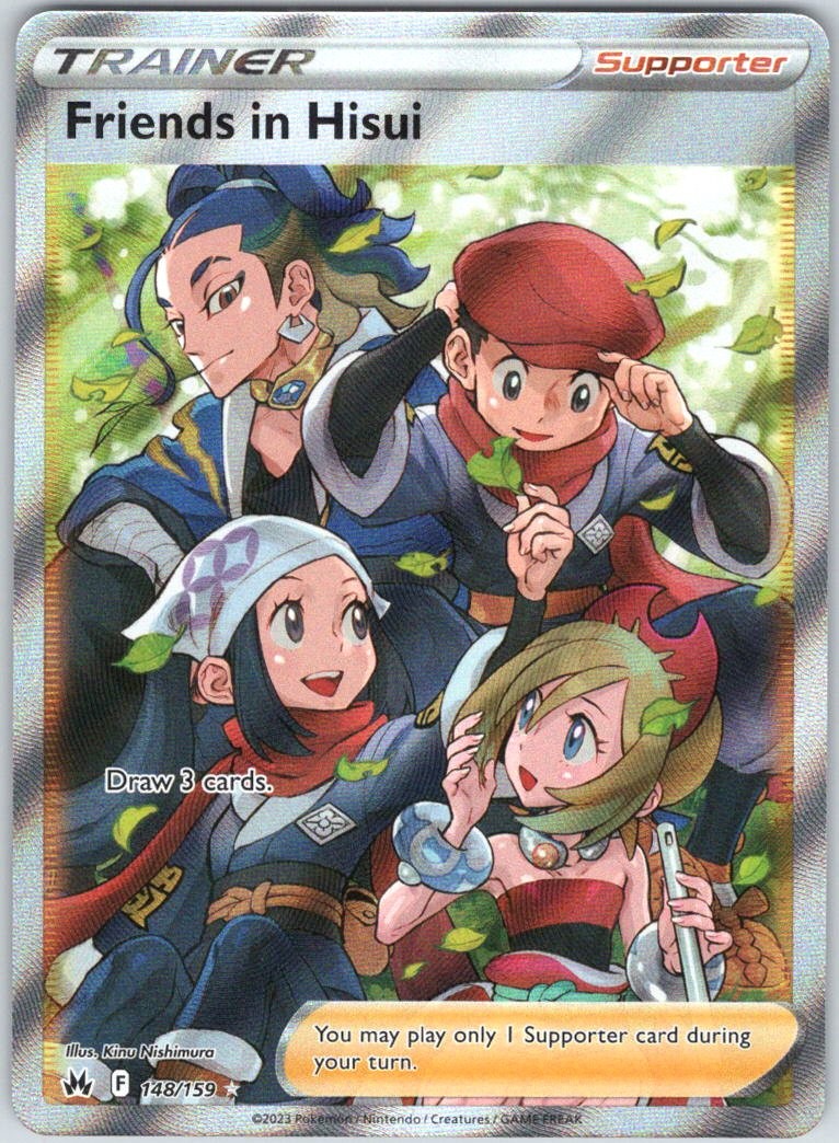 Friends in Hisui 148/159 Ultra Rare Crown Zenith Pokemon Holo NM