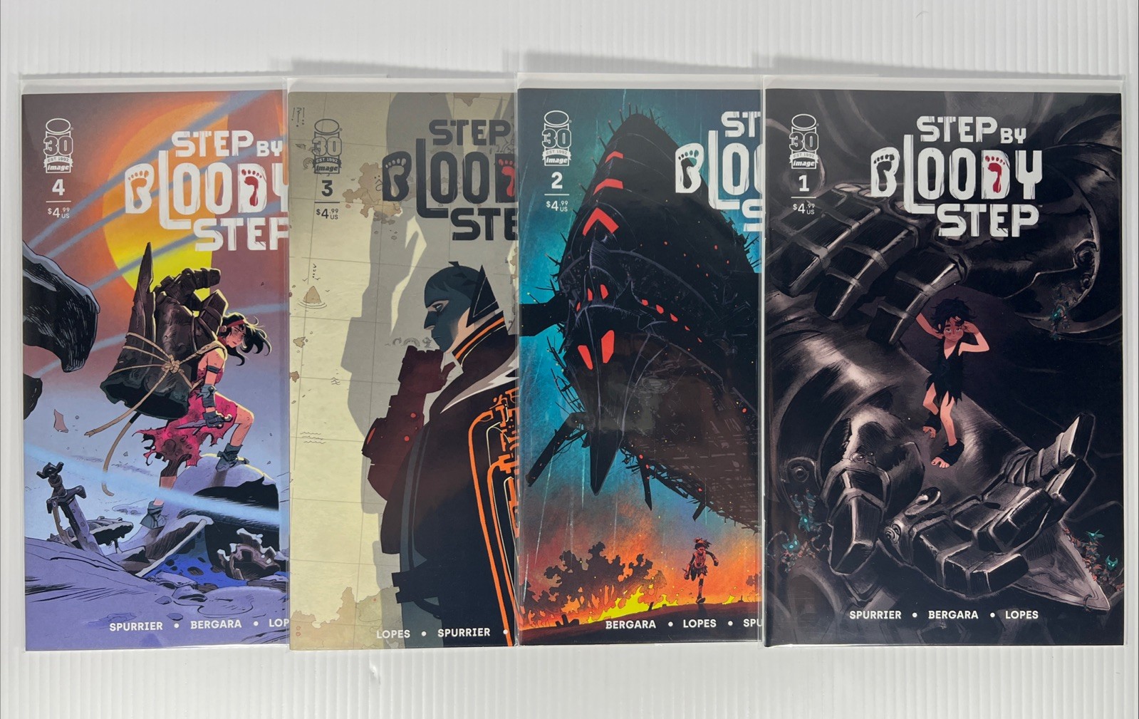 Step By Bloody Step #1-4 Complete Set Matias Bergara Image 2022 NM High Grade