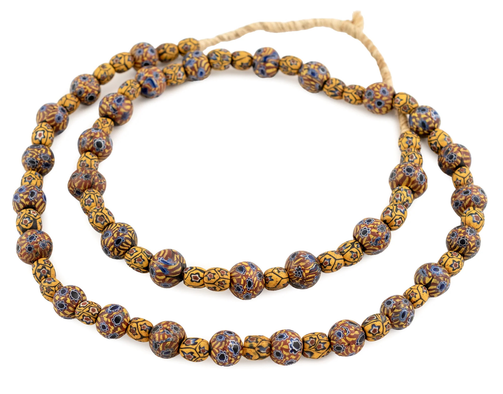 Rare Medley Matching Antique Venetian Millefiori Trade Beads #16884 12mm Ghana