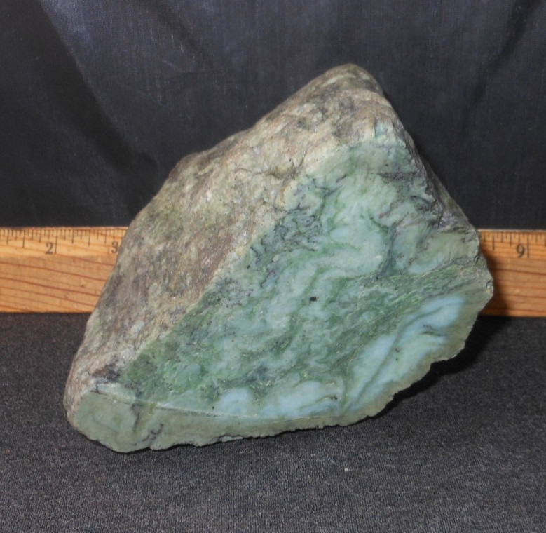 California’s Eel River Jade Rough, 3 2/3 Pounds