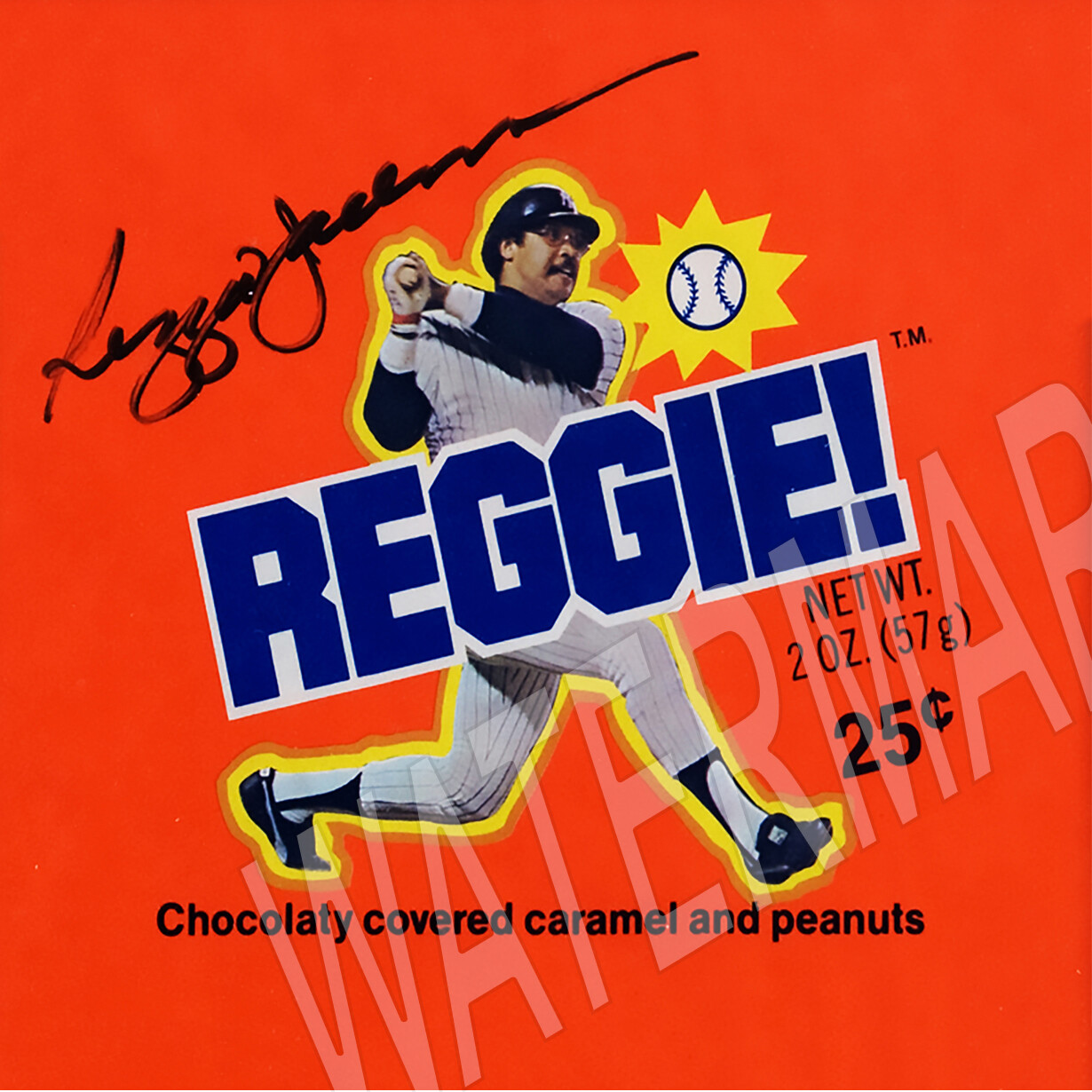 Reggie Jackson Candy Bar High Quality Metal Fridge Magnet 4×4 9801