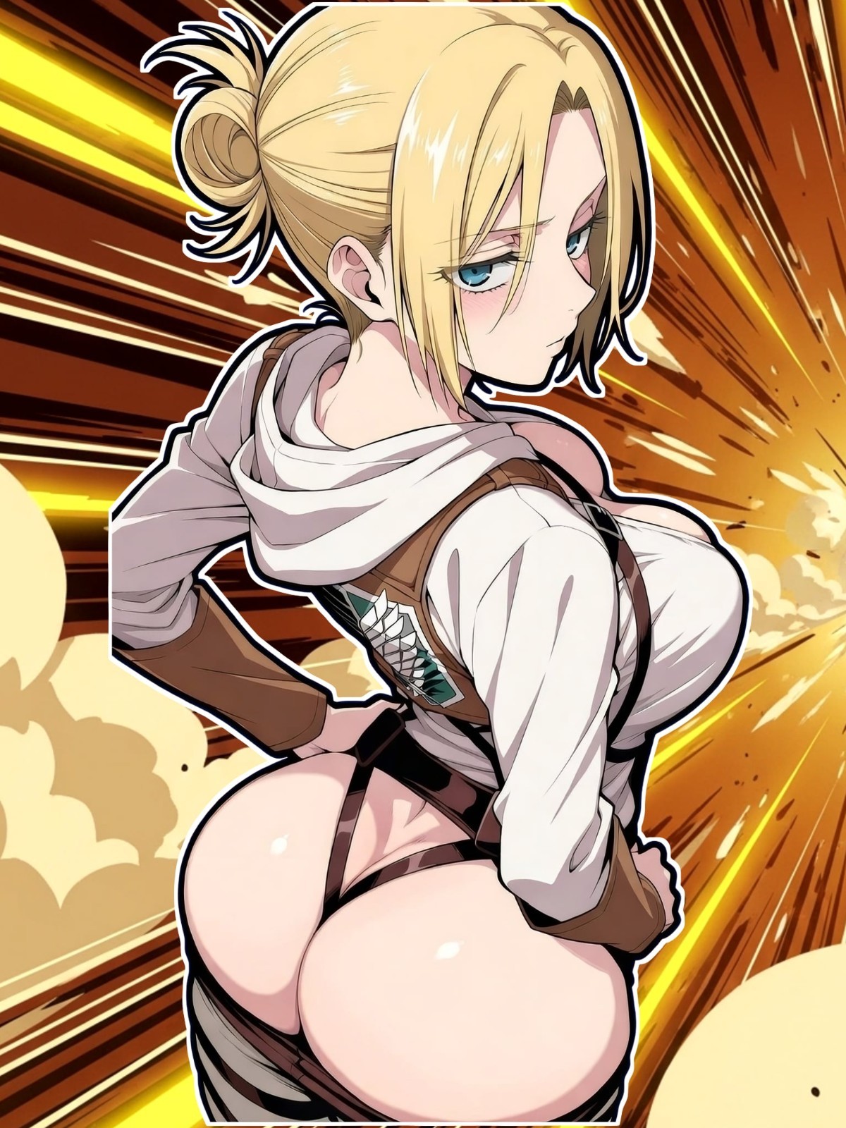 Adult Anime Waifu Attack on Titan Annie Leonhart 6″ Vinyl Sticker