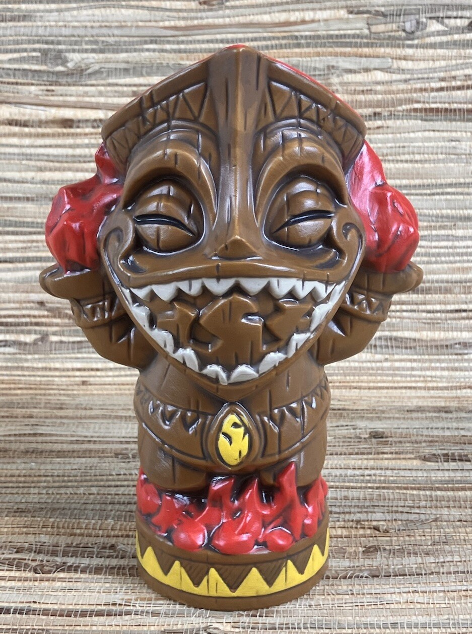 Fire Eater Tiki Mug Tiki Farm Tim Wollweber 7.5″ Tall 16 Oz New