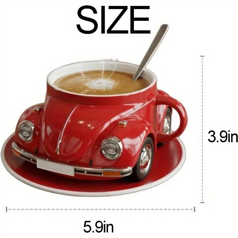 Beetle Shaped Coffee Mug Beetle Shaped Cup Unique Car Shaped Cup Large Capacity