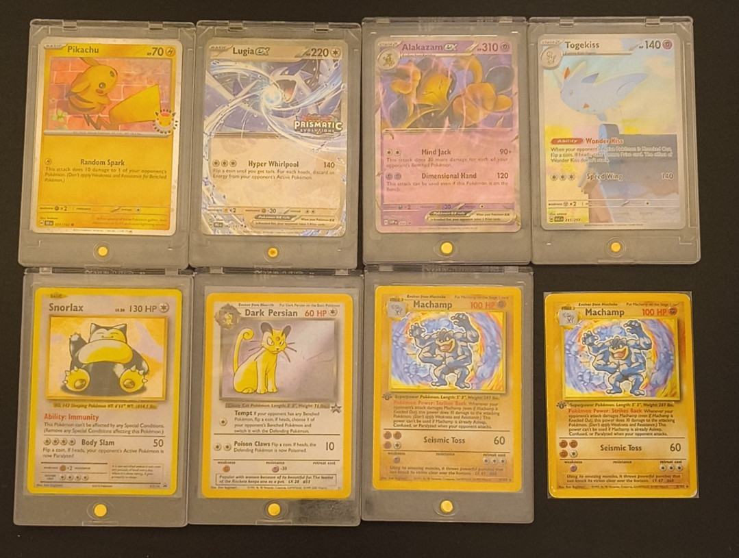 Pokémon- TCG Trading Cards Rare 1st edition base set promo full art cards