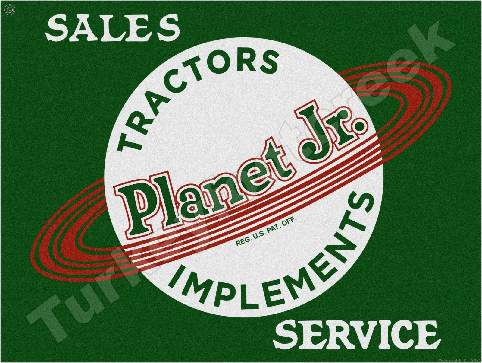 Planet Jr. Sales Service 9″ x 12″ Metal Sign