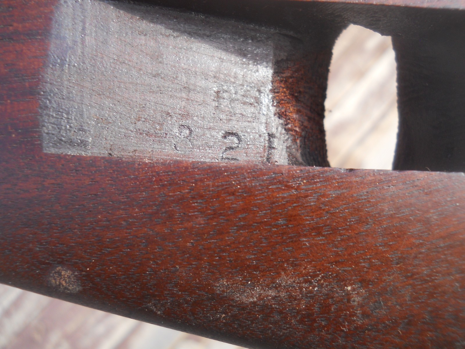 WWII M1 Carbine SAGINAW Type III Oval Cut low Wood Stock SG stamp Original M-1