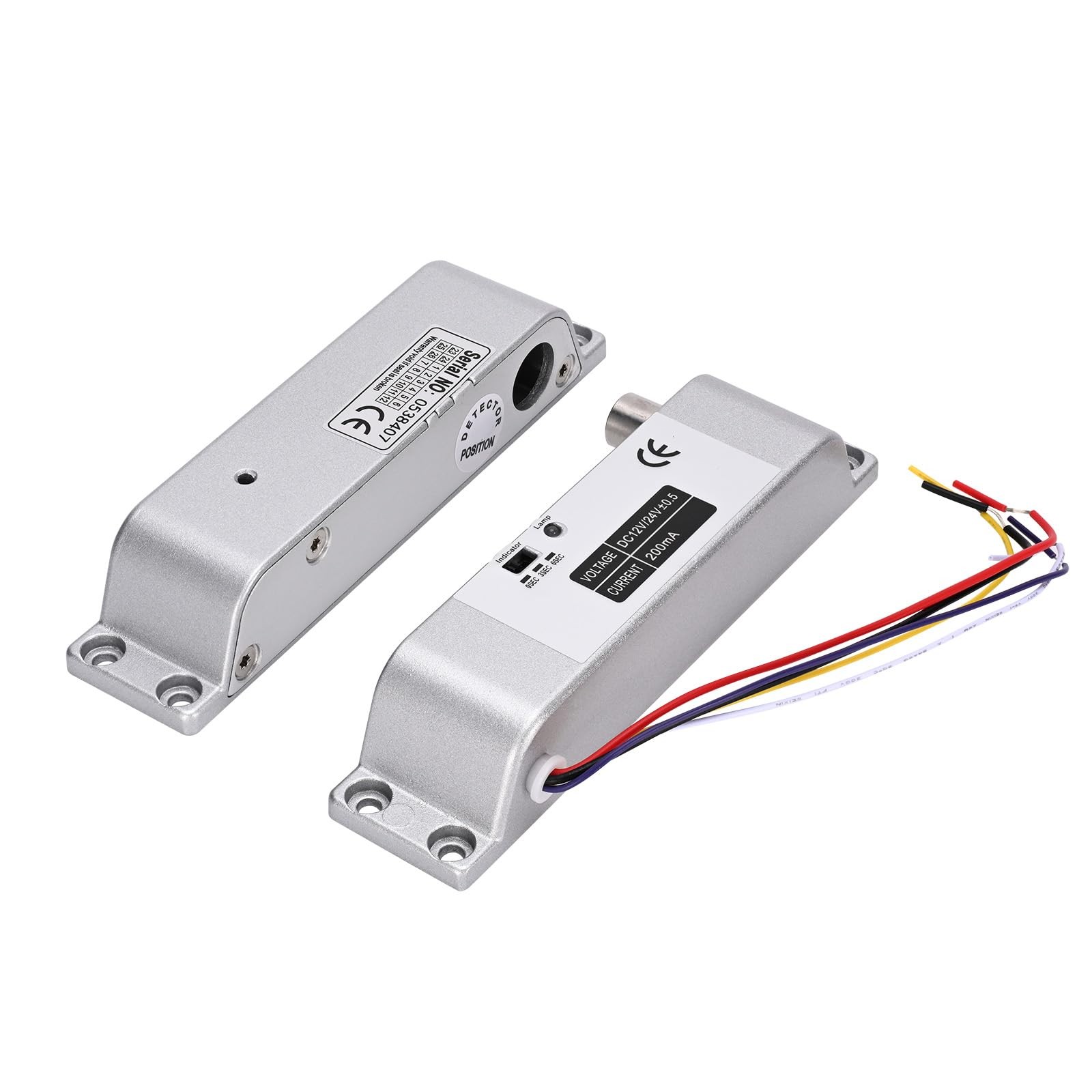 Electric Drop Bolt Lock, Fail-Secure with Time Delay, 12V DC