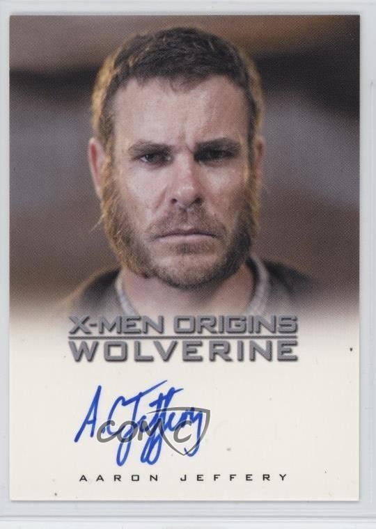 2009 Marvel X-Men Origins: Wolverine Aaron Jeffery as Thomas Logan Auto 4et