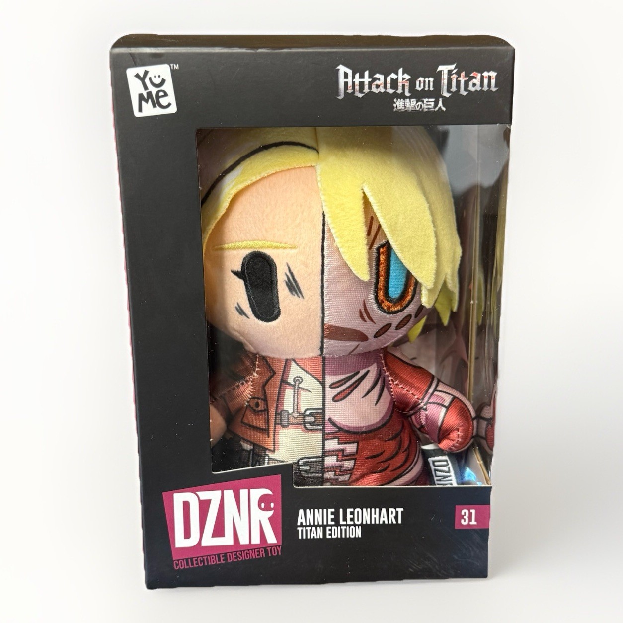 ATTACK ON TITAN 7in DZNR ANNIE LEONHART Collectible Plush Titan Edition YuMe