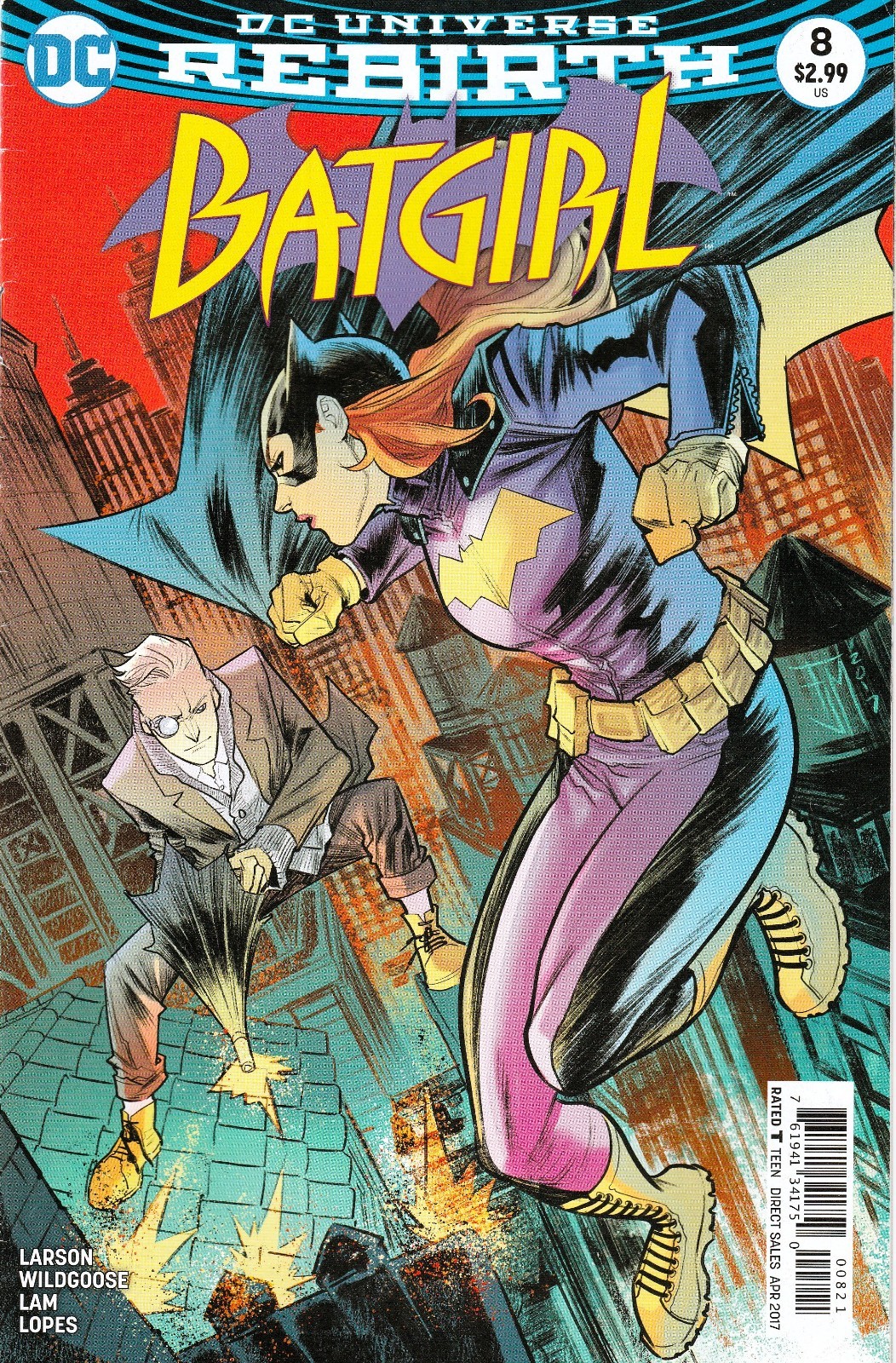 BATGIRL #8 (2016) LARSON / WILDGOOSE ~ MANAPUL VARIANT ~ NM 9.0