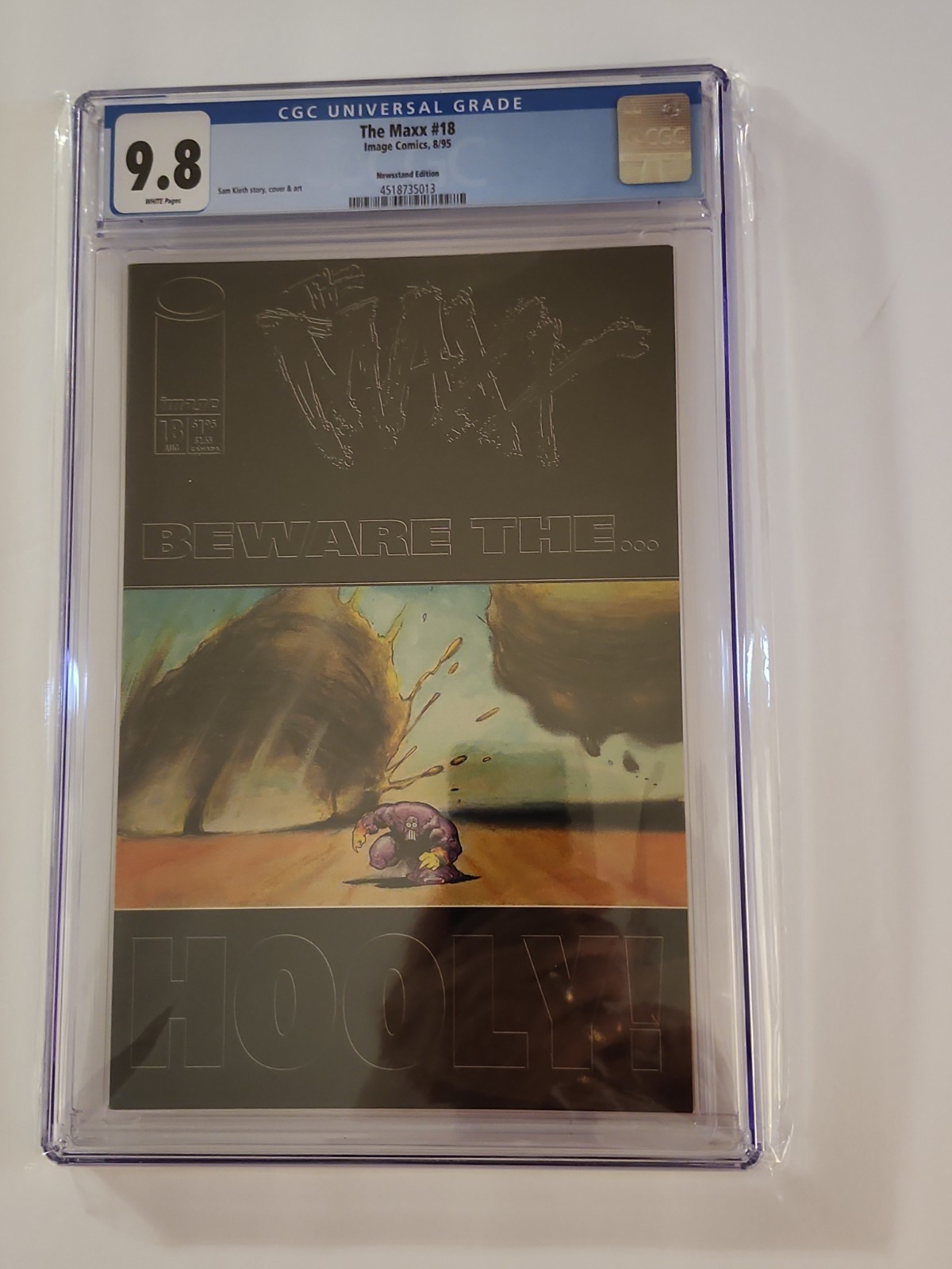 Image The Maxx #18 Ultra Rare NEWSSTAND CGC 9.8 WP Sam Kieth 1996 Low Print