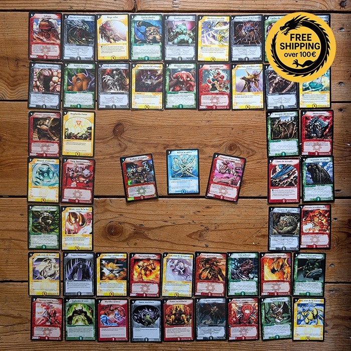 Lot SP 501 – 51 Duel Masters Cards Spanish collection dm7 Hulcus Rothus Promo