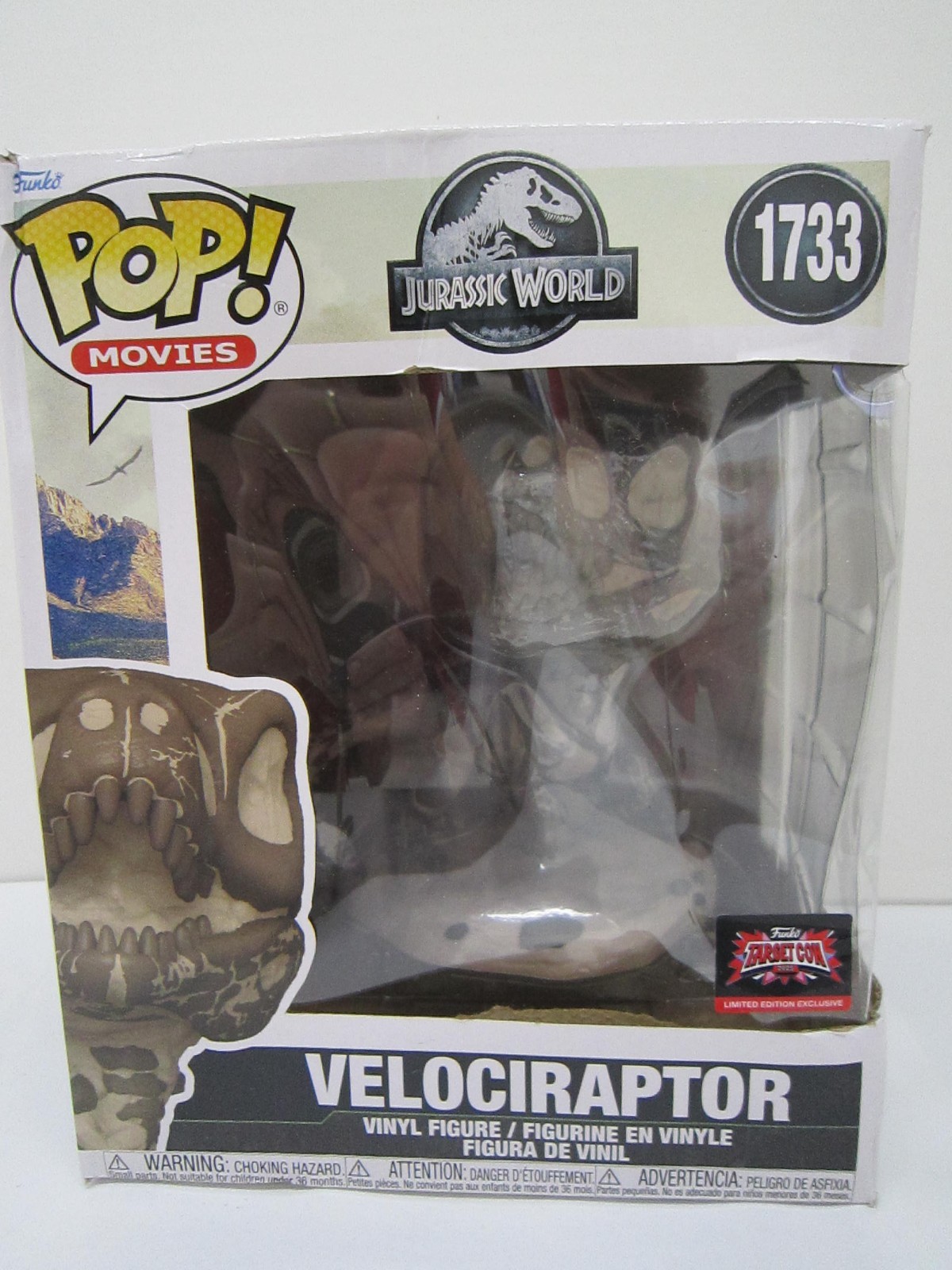 Funko Pop! Jurassic World #1733 Velociraptor TargetCon NEW