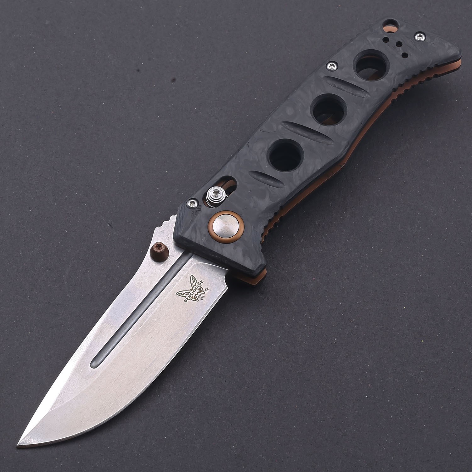 Carbon Fiber Axis Lock Tactical Pocket Folding Knife D2 Stainless Steel Blade US