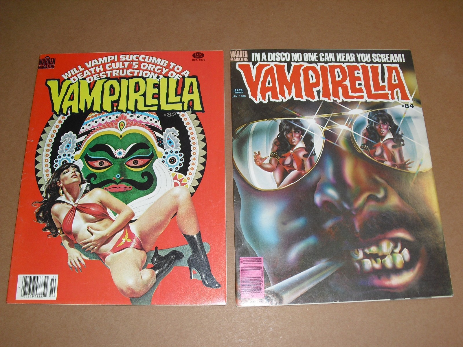 Vampirella #82 & #84 F/VF 7.0 from 1979/80! Warren Publication Horror 038