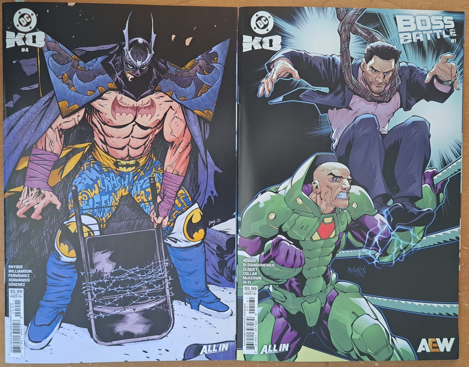 DC K.O. #4 (Daniel Warren Johnson Variant) & Boss Battle #1 (AEW Variant) 2026