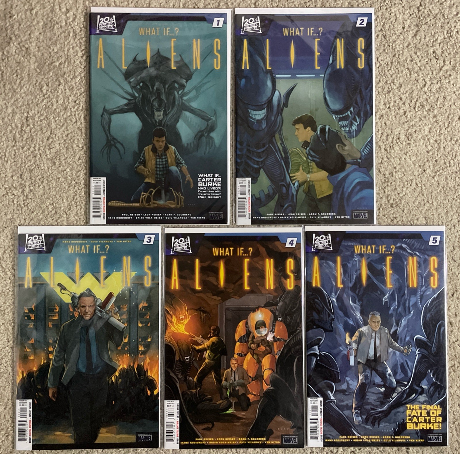 What If…? Aliens #1-5 Complete Series Set 2024 Marvel Comics Lot