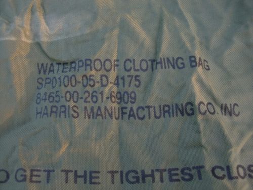 US Army Military WATERPROOF CLOTHING WET WEATHER LAUNDRY BAG VGC