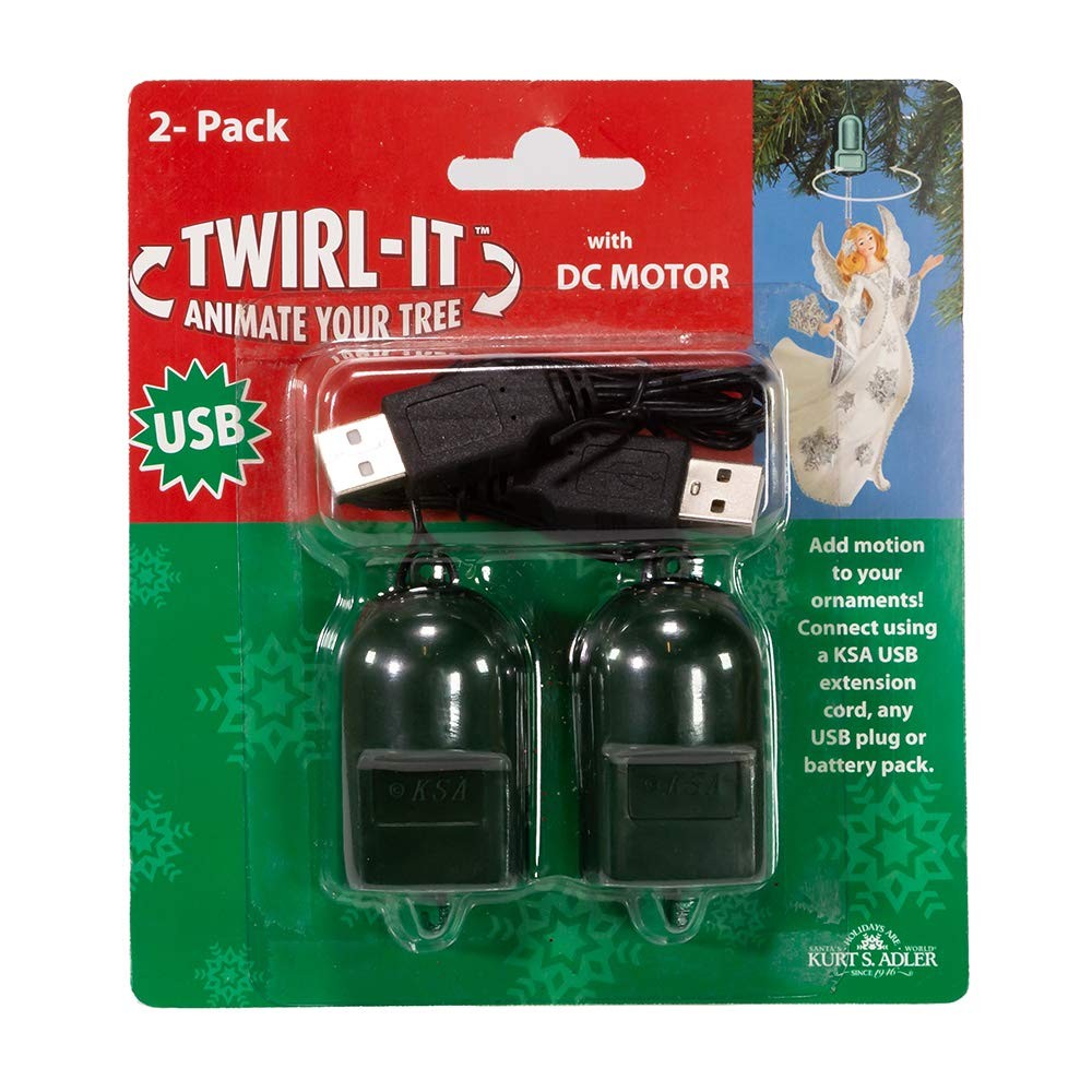 Kurt S. Adler USB0015 USB Twirl-Its, Green