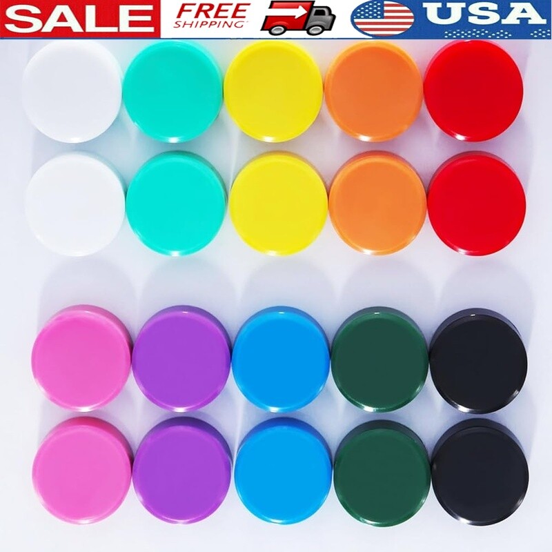 Heavy Duty Refrigerator Magnets Strong Mini Round Magnets Crafts 20PCS New