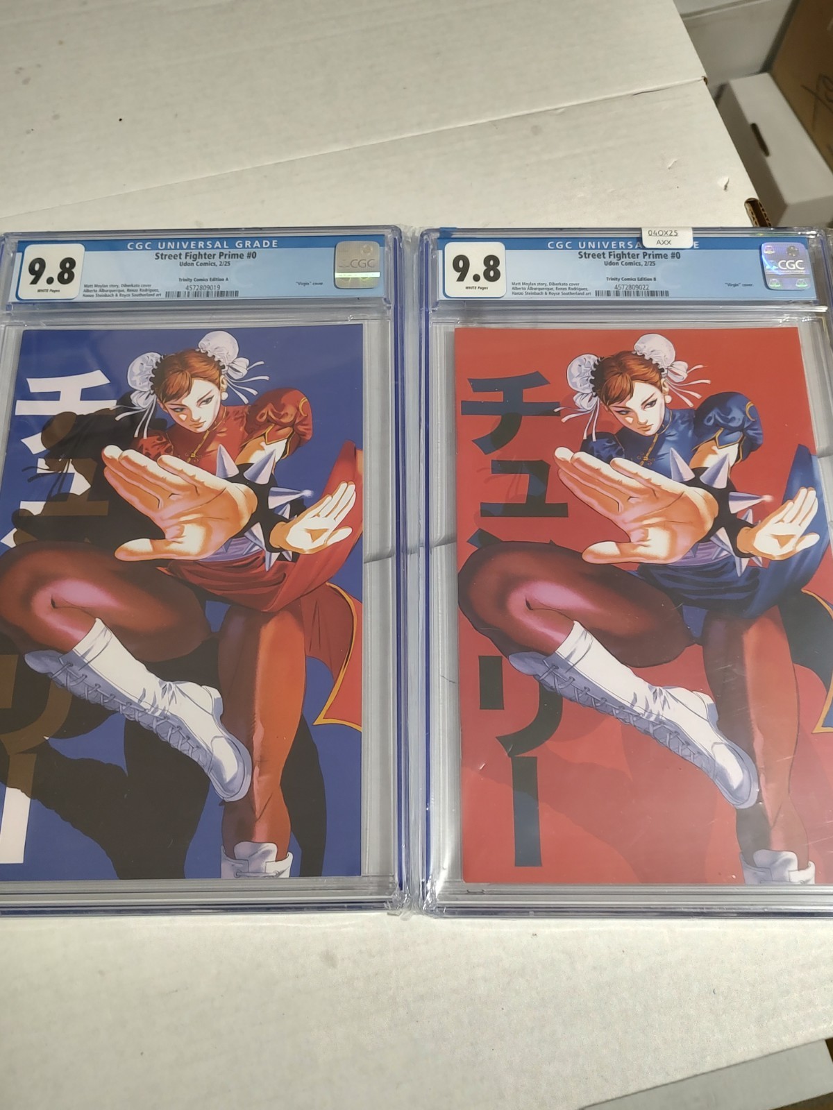 Street Fighter Prime, CGC 9.8 (ONLY 5 of Each)!!!, Set of 2 (Cover A and B)