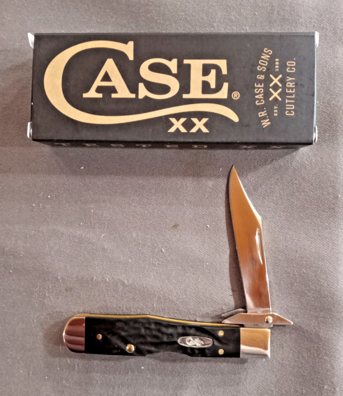 Case XX Black Synthetic Rough Jig Cheetah Cub 611 1/2 NEW