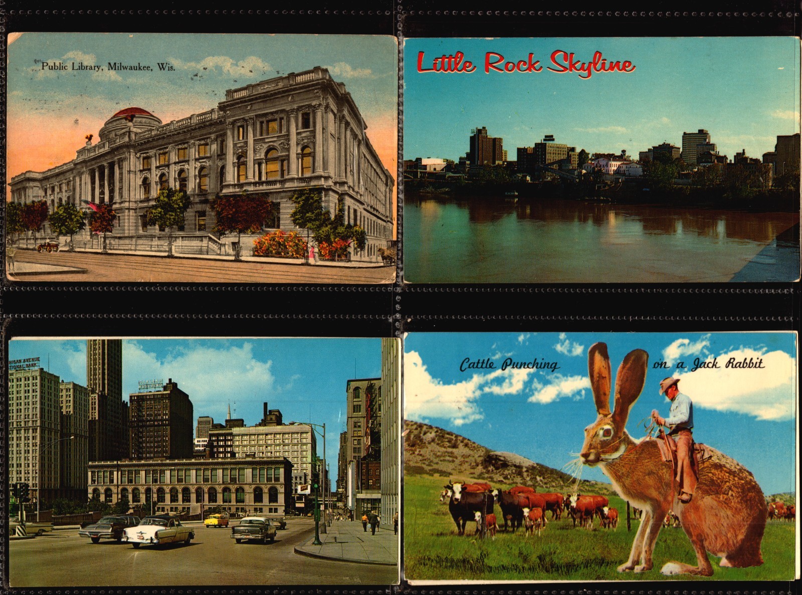 HUGE LOT 50 USA POSTCARDS-CHROME MIXED STATES- USED & UNUSED