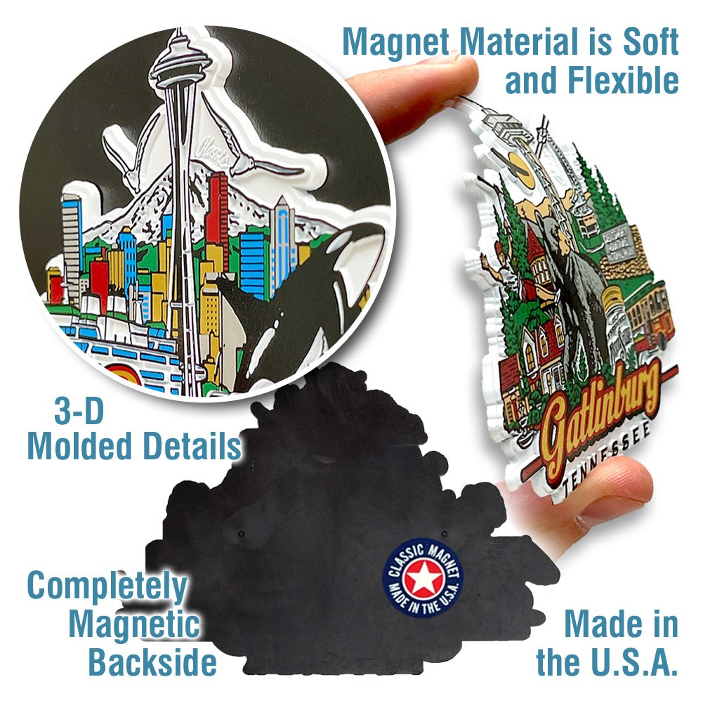 Portland, Oregon Magnet by Classic Magnets