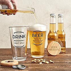 Magnetic Round Wooden Bottle Opener 2.5in Dia x 0.25in D Beer Pressure Pack of 4