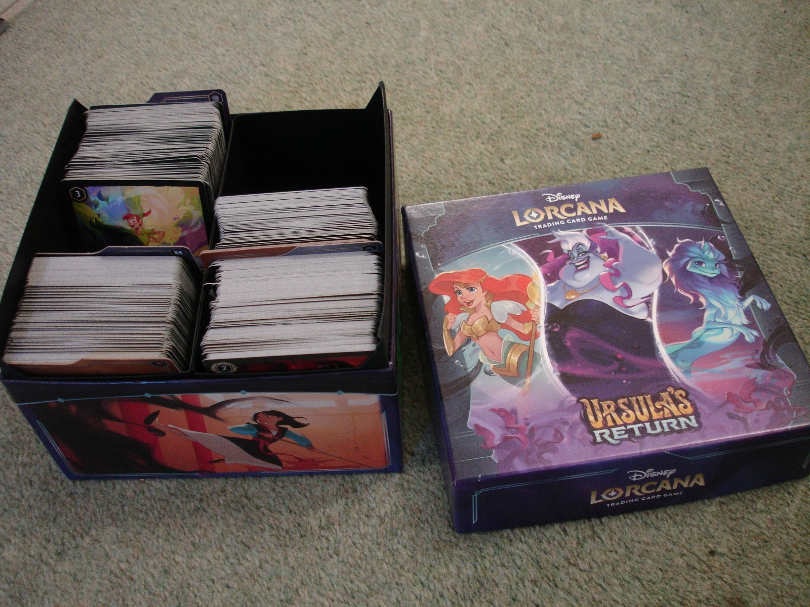 Disney Lorcana TCG Ursulas Return Trove Box & 592 Cards incl Foil & Legendary