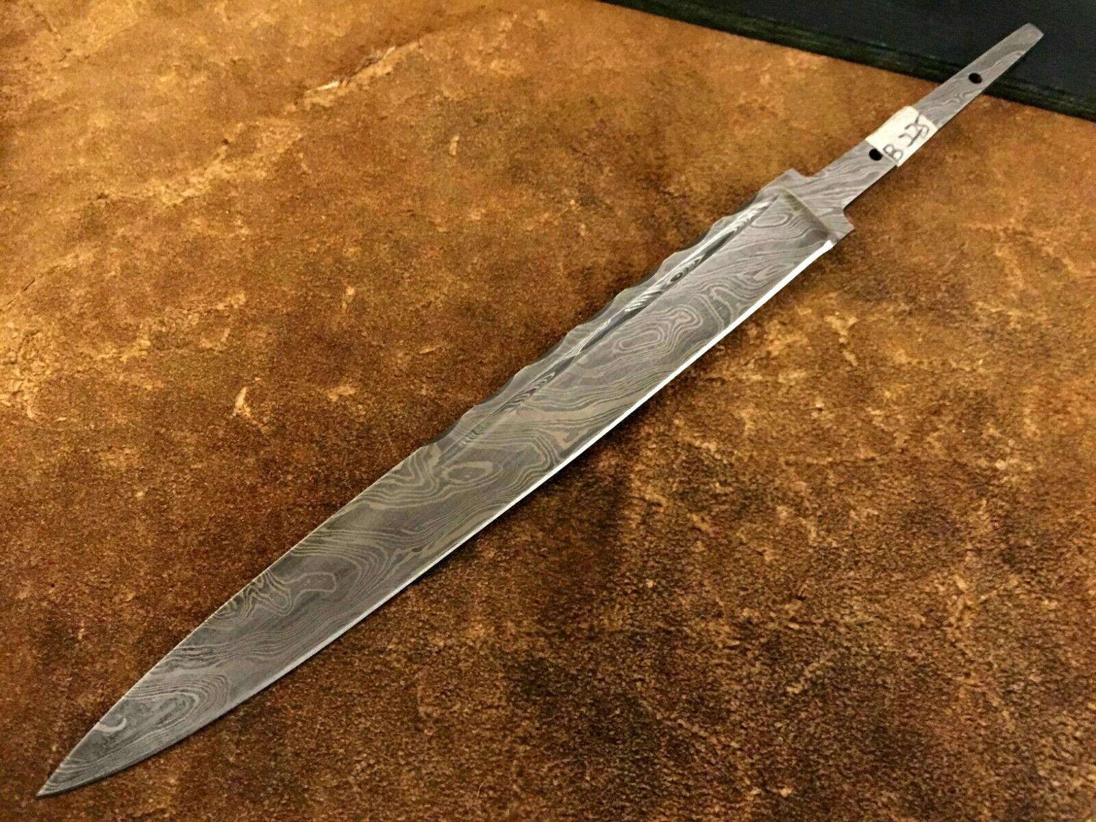 Handmade Damascus Steel Blade Blank-Scottish Dirk-Knife Making-B275