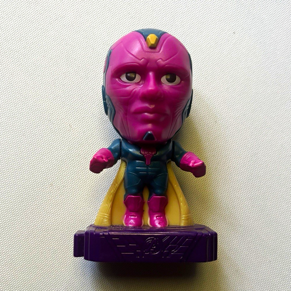 Marvel Vision Bobblehead Figurine Plastic Purple Yellow Black 1 Pack