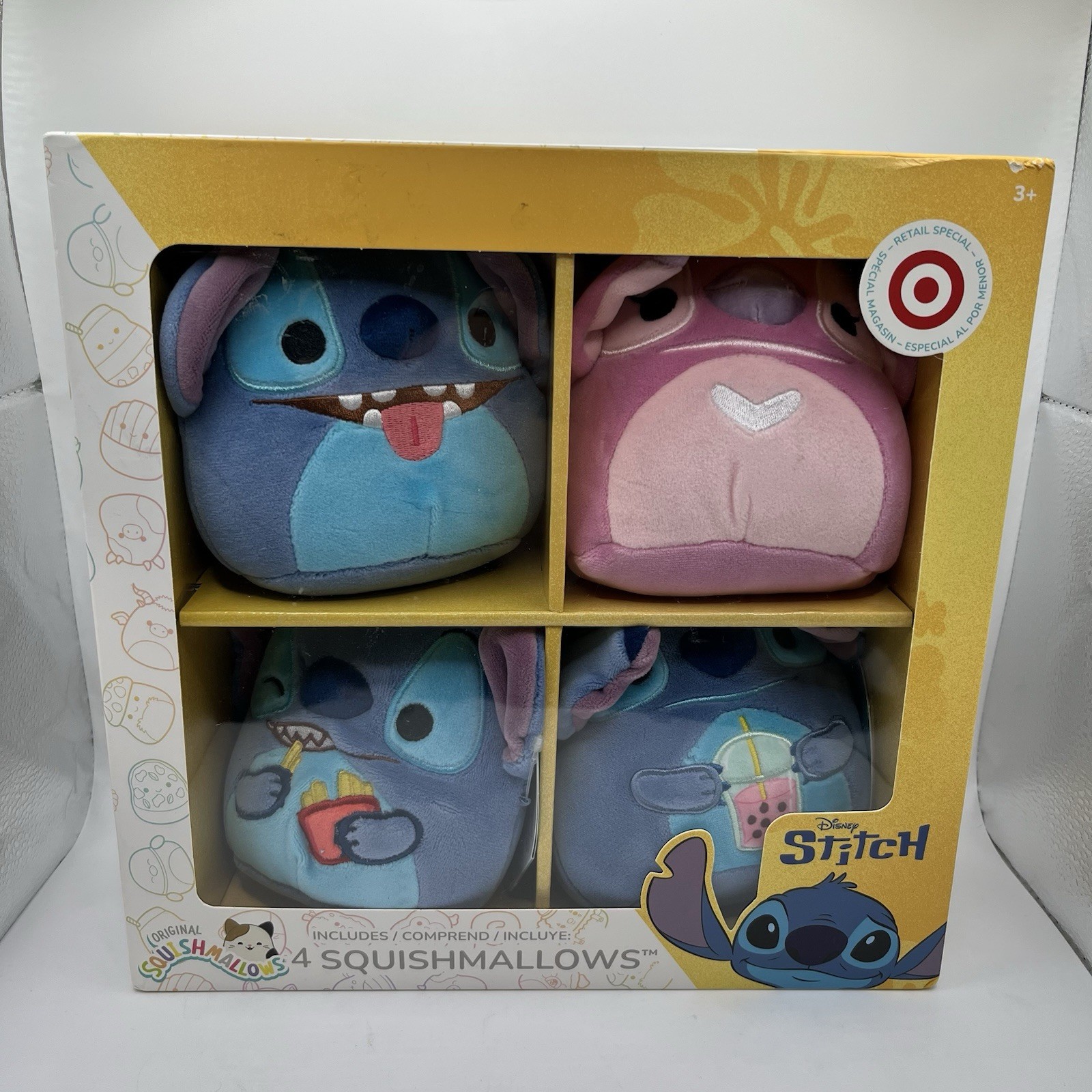 Disney Stitch Squishmallows 4-Pack Plush Set Target Exclusive NIB